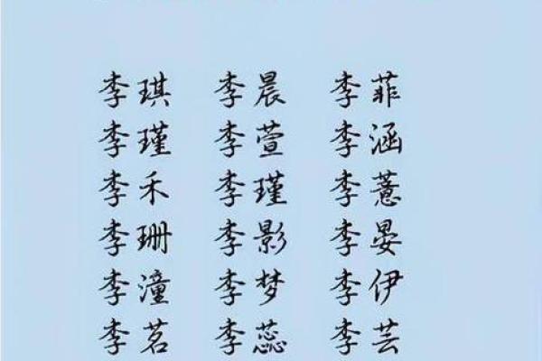 李姓羊宝宝名字精选