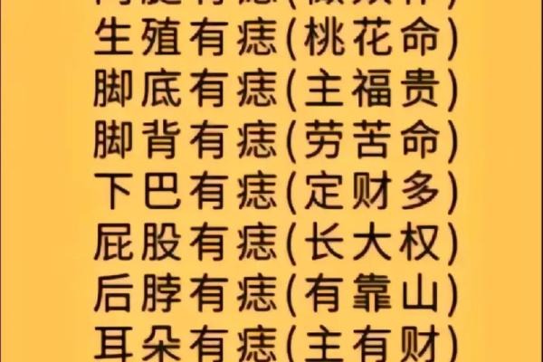 易经智慧：解读身体痣相，看看你命里藏着哪些秘密