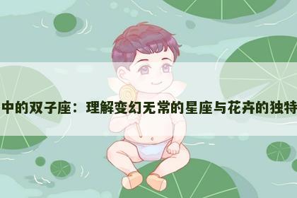 花语中的双子座：理解变幻无常的星座与花卉的独特关系