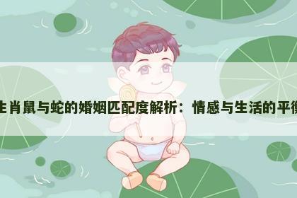 生肖鼠与蛇的婚姻匹配度解析：情感与生活的平衡